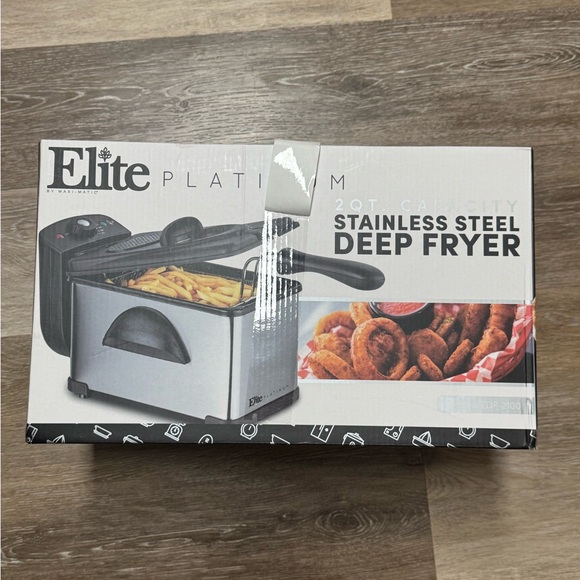 2QT. Stainless steel deep fryer with lid - Picture 16 of 16